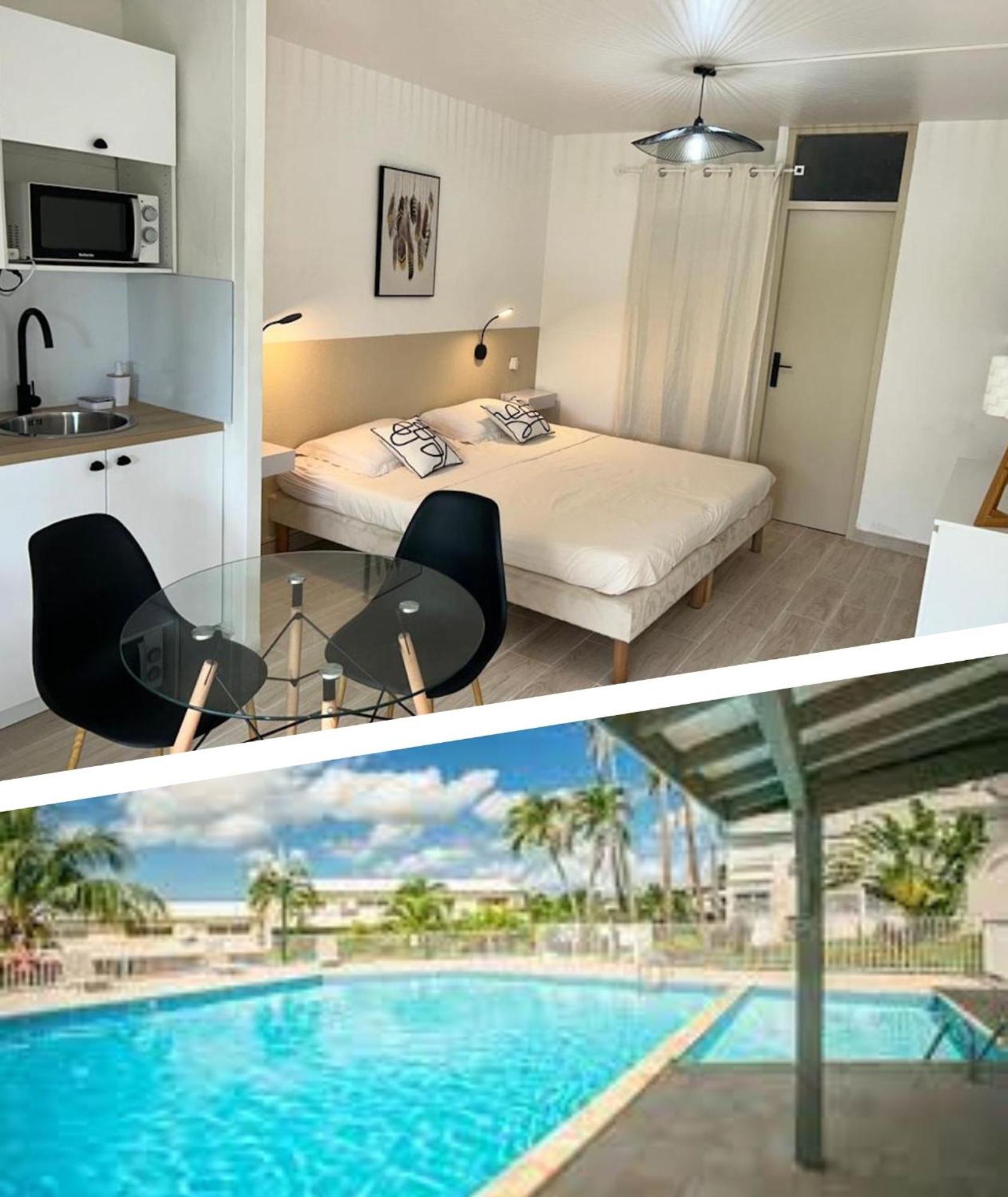 Superbe Studio Avec Piscine, Au Coeur De La Marina! Village Soleil ! Proche Aeroport & Ferry Le Gosier  Extérieur photo